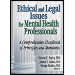 Ethical and Legal Issues for Mental Health Professionals