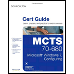 MCTS 70 680 Cert Guide Microsoft Windows 7, Configuring   With CD