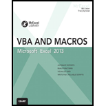 Excel 2013 VBA and Macros