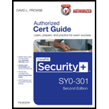 CompTIA Security+ SY0 301 Authorized Cert Guide   With DVD