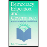 Democracy, Education, and Governance