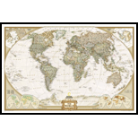 World Executive Map Enlarged and Laminated