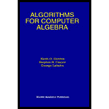 Algorithims for Computer Algebra