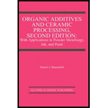 Organic Additives and Ceramic Processing