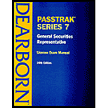 Passtrak Series 7 (NASD Series 7)  General Securities Representative, License Exam Manual