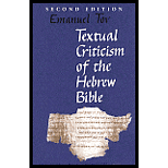 Textual Criticism of the Hebrew Bible