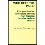 Who Gets the Past?  Competition for Ancestors among Non Russian Intellectuals in Russia