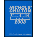 Nichols Chilton Labor Guide Manual 2003