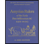 Assyrian Rulers Early 1st Millennium B.C.: Volume 2 - A. Kirk Grayson