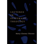   Theology 07 Edition, Henry C. Thiessen (9780802827296)   Textbooks