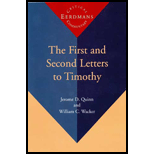 First and Second Letters to Timothy, Volume 1