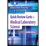 Quick Review Cards for Medical Lab Science 2ND 15 Edition, by Valerie Dietz Polansky - ISBN 9780803629561