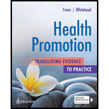 Health Promotion 21 Edition, by Marilyn Frenn and Diane K Whitehead - ISBN 9780803660878