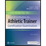 Board of Certification Inc Athletic Trainer Certification Examination   Study Guide   With Access 5TH 20 Edition, by Susan Rozzi and Michelle Futrell - ISBN 9780803669024