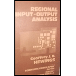 Regional Input Output Analysis