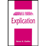 Explication  Communication Concepts, Volume I