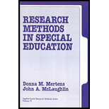 Research Methods in Special Education