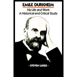 Emile Durkheim, His Life and Work