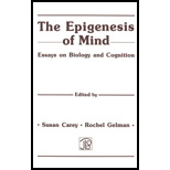 Epigenesis of Mind  Essays on Biology and Cognition