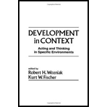 Development in Context  Acting and Thinking in Specific Environments