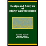 Design and Analysis of Single Case Research