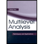 Multilevel Analysis Techniques and Applications