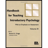 Handbook for Teaching Introductory Psychology, Volume 3