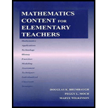 Mathematics Content for Elementary Teachers