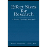 Effect Sizes for Research A Broad Practical Approach