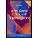 First Course in Structural Equation Modeling   With CD