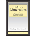 Call Dimensions Options and Issues in Computer Assisted Language Learning