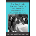 Best Practices in Teaching Statistics and Research Methods in the Behavioral Sciences   With CD