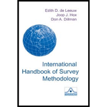 International Handbook Of Survey Methodology