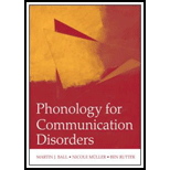 Phonology for Communication Disorders