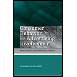 Consumer Behavior and Advertising Involvement Selected Works of Herbert E. Krugman