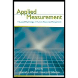 Applied Measurement  Industrial Psychology in Human Resources Management