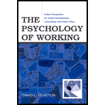 Psychology of Working  New Perspective for Career Development, Counseling, and Public Policy