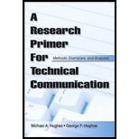 Research Primer for Technical Communication Methods, Exemplars, and Analyses