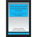 International English in Its Sociolinguistic Contexts  Towards a Socially Sensitive EIL Pedagogy