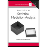 Introduction to Statical Mediation Analysis   With Cd