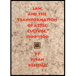 Law and the Transformation of Aztec Culture, 1500 1700