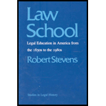 Law School  Legal Education in America from the 1850s to the 1980s