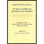 Quintilian on Teaching of Speaking and Writing