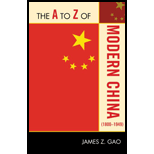 A to Z of Modern China (1800 1949)