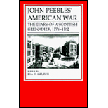 John Peebles American War  The Diary of a Scottish Grenadier, 1776 1782