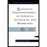 Stat. Thermodynamics of Surface., Interfaces