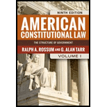 American Constitutional Law, Volume I The Structure of Government