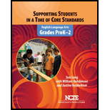 Supporting Students in a Time of Core Standards Grades PreK 2