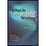 What Is College Level Writing? Volume 2