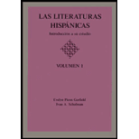 Las Literaturas Hispanicas  Introduction a su Estudio, Volume I